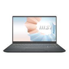 Ноутбук MSI Modern 14 B11SBU-613RU, 14", IPS, Intel Core i5 1155G7 2.5ГГц, 16ГБ, 512ГБ SSD, NVIDIA GeForce MX450 - 2048 Мб, Windows 10, 9S7-14D224-613, серый (1539550)
