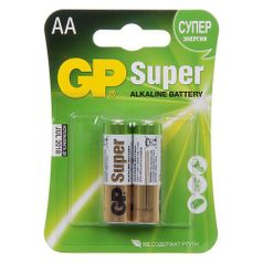 AA Батарейка GP Super Alkaline 15A LR6, 2 шт. (558927)
