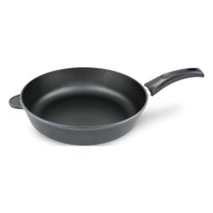 Сковорода Нева металл посуда Домашняя 7328, 28см, без крышки, черный (1398785)