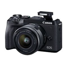 Фотоаппарат Canon EOS M6 Mark II kit ( 15-45 IS STM + EVF), черный [3611c012] (1408535)