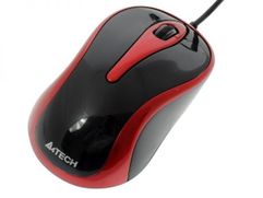Мышь A4Tech N-360-2 Black-Red (126430)