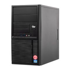 Компьютер IRU Office 313, Intel Core i3 7100, DDR4 4Гб, 1000Гб, Intel HD Graphics 630, Windows 10 Professional, черный [1005821] (1005821)