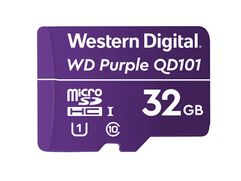 Карта памяти 32Gb - Western Digital Purple MicroSDHC Class 10 UHS-I WDD032G1P0C (825654)