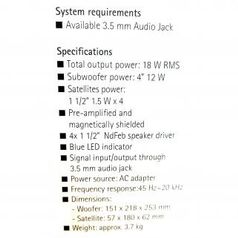 Колонки Fujitsu Soundsystem DS2100P (4223)