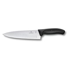 Нож кухонный Victorinox Swiss Classic (6.8083.20B) стальной лезв.200мм прямая заточка черный блистер (1416249)
