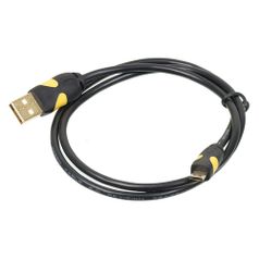 Кабель 2A Smooth connector, micro USB (m) - USB (m), 0.75м, черный (326754)
