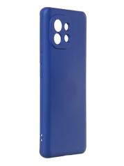 Чехол DF для Xiaomi Mi 11 с микрофиброй Silicone Blue xiOriginal-18 (815259)