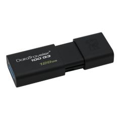 Флешка USB Kingston DataTraveler 100 G3 128ГБ, USB3.0, черный [dt100g3/128gb] (461196)