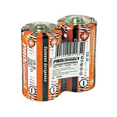 Батарейка ProConnect R20 30-0050 (2 штуки) (359398)