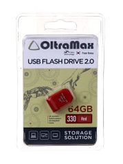 USB Flash Drive 64Gb - OltraMax 330 OM-64GB-330-Red (817947)