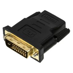 Переходник BURO HDMI (f) - DVI-D (m), GOLD , черный [hdmi-19fdvid-m_adpt] (817218)