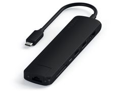 Хаб USB Satechi Type-C Slim Multiport Ethernet Adapter Black ST-UCSMA3K (797389)