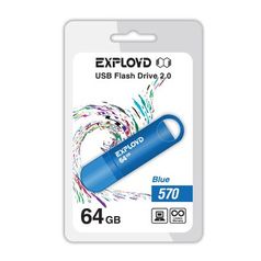 USB Flash Drive 64Gb - Exployd 570 EX-64GB-570-Blue (394745)