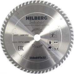 Диск пильный по дереву 350 мм серия Hilberg Industrial 350*60Т*32 мм HW352 (2163939806)