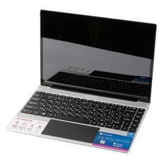 Ноутбук IRBIS NB NB655, 13.5", IPS, Intel Pentium J3710 1.6ГГц, 4ГБ, 128ГБ eMMC, Intel HD Graphics , Windows 10 Professional, NB655, серебристый (1512589)