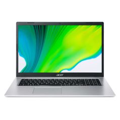Ноутбук Acer Aspire 5 A517-52-542X, 17.3", IPS, Intel Core i5 1135G7 2.4ГГц, 8ГБ, 1000ГБ, 128ГБ SSD, Intel Iris Xe graphics , Eshell, NX.A5DER.00A, серебристый (1521542)