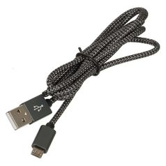 Кабель Ginzzu GC-558UD, micro USB (m) - USB (m), 1м, черный (1029698)