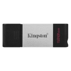 Флешка USB (Type-C) Kingston DataTraveler 80 DT80/128GB 128ГБ, USB3.0, черный (1401275)