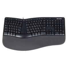 Клавиатура Microsoft Ergonomic for Business, USB, c подставкой для запястий, черный [lxn-00011] (1188374)