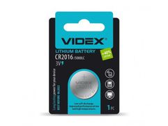 Батарейка CR2016 - Videx Lithium BL-1 (1 штука) VID-CR2016-1BL (864318)