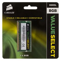Модуль памяти CORSAIR CMSO8GX3M1C1600C11 DDR3L - 8Гб 1600, SO-DIMM, Ret (879781)