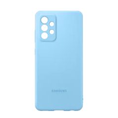 Чехол (клип-кейс) Samsung Silicone Cover, для Samsung Galaxy A52, голубой [ef-pa525tlegru] (1483063)