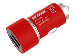 Зарядное устройство WIIIX 2xUSB 2.4A Red UCC-2-36 (844165)