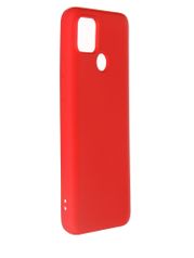 Чехол DF для Realme C25 с микрофиброй rmOriginal-13 Red (862360)