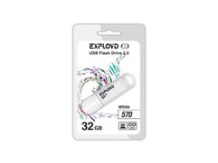 USB Flash Drive EXPLOYD 570 32GB White (740959)