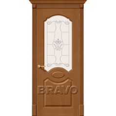 Дверь межкомнатная Селена Ф-11 (Орех) (20466)