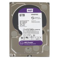 Жесткий диск WD Purple WD60PURZ, 6ТБ, HDD, SATA III, 3.5" (475850)