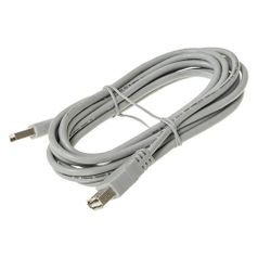 Кабель-удлинитель USB2.0 HAMA H-53726, USB A(m) - USB A(f), 2.5м, серый [00053726] (824091)