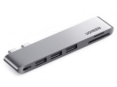 Хаб Ugreen для MacBook 3xUSB 3.0 / SD/TF / USB-C 60560 (849704)