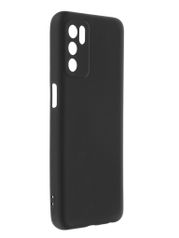 Чехол DF для Oppo A16 с микрофиброй Silicone Black oOriginal-14 (880265)