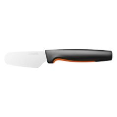 Нож кухонный Fiskars Functional Form 1057546 стальной для масла/сыра лезв.80мм прямая заточка черный (1480310)