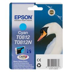 Картридж Epson T0812, голубой / C13T11124A10 (549492)