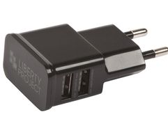 Зарядное устройство Liberty Project 2xUSB 2.1А 0L-00030218 Black (547203)