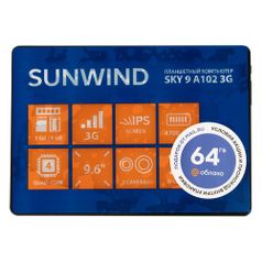Планшет SUNWIND Sky 9 A102 3G, 1GB, 8GB, 3G, Android 10.0 Go черный [ ss9236pg] (1396394)