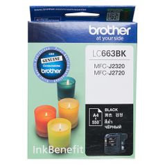 Картридж Brother LC663BK, черный / LC663BK (982940)