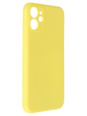 Чехол Pero для APPLE iPhone 12 mini Liquid Silicone Yellow PCLS-0024-YW (854465)