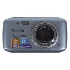 Цифровой фотоаппарат Rekam iLook S755i, серый металлик (386812)