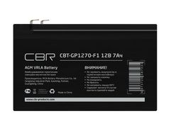 Аккумулятор для ИБП CBR VRLA CBT-GP1270-F1 12V 7Ah клеммы F1 1794757 (826153)