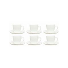 Сервиз чайный LUMINARC Lotusia, 12 предметов, белый [h1789] (1430207)