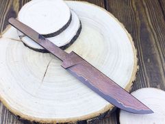 Клинок ручной ковки № 5 из ламинированной дамаской стали для изготовления ножа