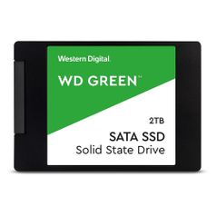SSD накопитель WD Green WDS200T2G0A 2ТБ, 2.5", SATA III (1398277)