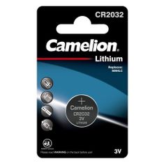 CR2032 Батарейка CAMELION Lithium CR2032 BL-1, 1 шт. 210мAч (1476327)