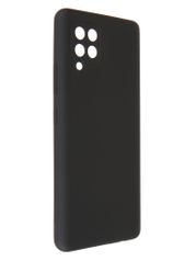 Чехол Pero для Samsung A42 Liquid Silicone Grey Black PCLS-0045-BK (854541)