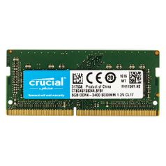 Модуль памяти CRUCIAL CT8G4SFS824A DDR4 - 8Гб 2400, SO-DIMM, Ret (398920)