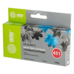 Картридж Cactus CS-CLI451C, голубой / CS-CLI451C (807036)