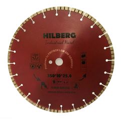 Диск алмазный отрезной 350 посадочное 25,4/12 мм Hilberg серия Industrial Hard HI808 (1884284406)